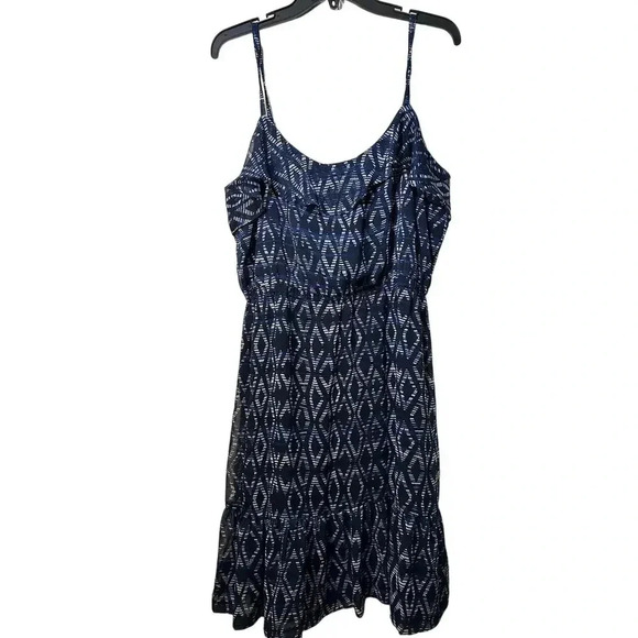 GAP Navy Geometric Print Sundress - Picture 1 of 4